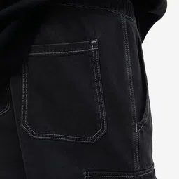 H&M Men Loose Cargo Style Denim Joggers image 2