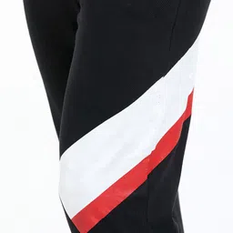 Maniac Men Black & White Striped Cotton Joggers image 3