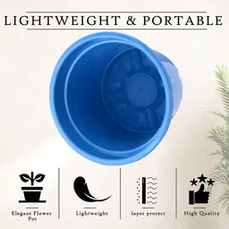 Kuber Industries Pack Of 10 Blue Planters image 5