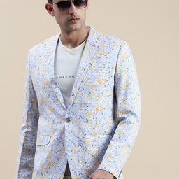 SHOWOFF Floral-Printed Single Breasted Casual Blazers-picture-47