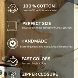 HOMADORN Yellow 2 Pieces Striped Square Cushion Covers image 2