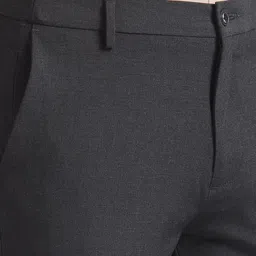 Arrow New York Men Textured Printed Slim Fit Formal Trouser image 5