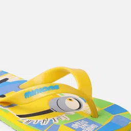 Kids Ville Boys Yellow Minions Printed Room Slippers image 4