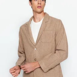 Trendyol Notched Lapel Collar Slim-Fit Single-Breasted Blazers image 2