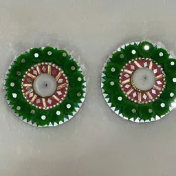 oqvit creation OQVIT Mirror & Bead Work Candle Holder Set Candle-picture-22