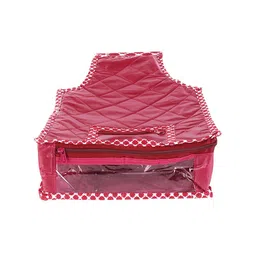 atorakushon Set Of 2 Maroon Solid Wardrobe Organisers image 4