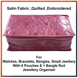 Kuber Industries Pink Printed Jewellery Organisers image 4