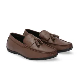 CLOG LONDON Men Leather Square Toe Loafers image 3