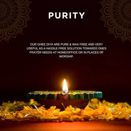 ogu Ghee Diya Batti, Jyot Batti for Pooja Aarti , Handmade Ghee Diya Batti- 100 Pcs. Cotton Wick image 3