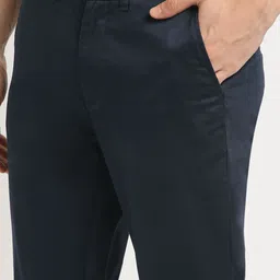 THE BEAR HOUSE Men Slim Fit Mid-Rise Formal Trousers image 5