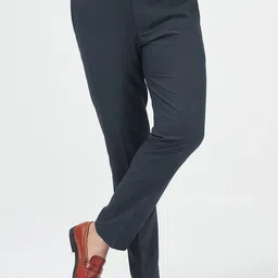 MR BUTTON Men Slim Fit Formal Trousers image 2