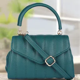 miniwesst Women Green Hand-held Bag image 2