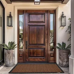 MEGA CART HOME Durable Indoor & Outdoor Door Mat – Heavy-Duty, Non-Slip, Low-Profile Entrance Rug for Home, Office, Patio & High-Traffic Areas Easy to Clean (Namaste Brown, 2x3 feet) image 3