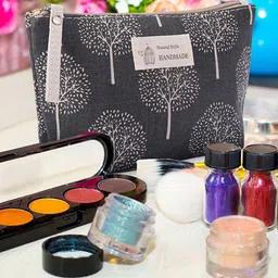 HOUSE OF QUIRK Printed Organiser Pouch With Zipper-image-64