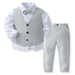 StyleCast x Revolte Boys Pure Cotton Single-Breasted Three Piece Suit-picture-17