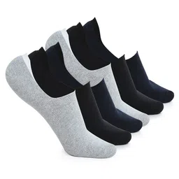 CRUSSET Men Pack of 6 Assorted Cotton Shoe Liners-picture-22