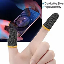 Mobile Finger Sleeve Trigger Game Controller Sweatproof Gloves for PUBG Gaming S-3 Finger Sleeve-image-94