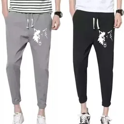 mfb Men Printed Black Track Pants-picture-13
