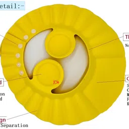 junior joe Baby Bath Shower Cap Baby Eyes And Ears Protection Adjustable Soft Cap image 2