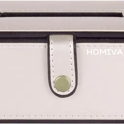 HOMIVA Cream Leatherette Tissue Holder Container Serving Set-picture-17