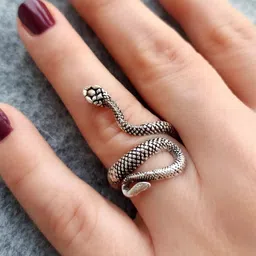 costozon Stainless Steel Silver Plated Stack Ring image 3