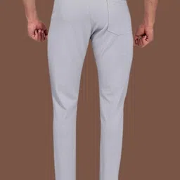 robbot Men Slim Fit Multicolor Lycra Blend Trousers image 2