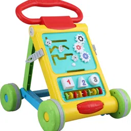 dugri Kids Walker with Toy Bar Design for Baby Development & Learning Toddler Toys Baby Child Activity Walker Push Walker for BabY 6-18 Months Foldable Tricycle image 1