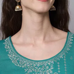 houseofcommon Unstitched Wool Kurta & Palazzo Material Self Design image 4