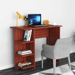 das Stefan Writing Table in Classic Walnut Finish image 1