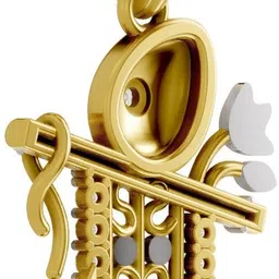 sparq Certified Lab Grown Diamond & BIS Hallmark Pendant With Chain Gold-plated Sterling Silver image 2