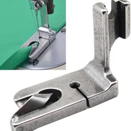 sss 1/4 Hemming Foot 6.4MM Rolled Hem Foot FOR INDUSTRIAL TYPE SINGLE NEEDLE, LOCKSTITCH SEWING MACHINE with High Shank image 4