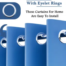 kuber industries 217 cm (7 ft) Door Polyester Semi Transparent Curtain (Pack Of 2) image 5