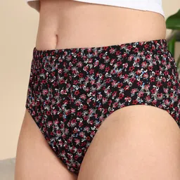 feel track Pack of 3 Women Hipster Brown, Blue, Black Panty image 3