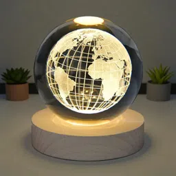 aipom Crystal Globe LED Lamp Table Lamp image 1
