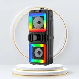 GUGGU Bluetooth Party Speaker With Karaoke Mic & RGB Lights Immersive Stereo SoundH160 40 W Bluetooth Home Theatre image 1