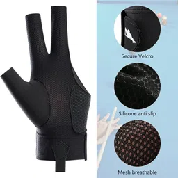 proberos Snooker Pool Billiard Glove, Left Hand Billiard Glove Single Hand Cycling Gloves image 3