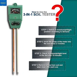 freshdcart Plant Soil Testing Ph Meter Moisture Sensor Kit with Garden Farming Gloves Digital TDS Meter image 5