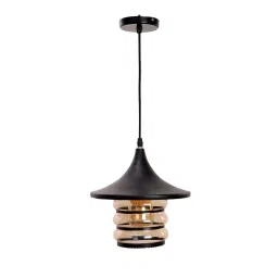 foziq Amora Black and Gold Metal Hanging Light image 5