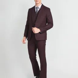 arrow Men Three Piece Checkered Suit image 2