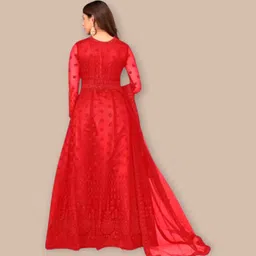 houseofcommon Net Stitched Anarkali Gown image 4