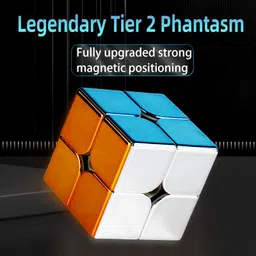 hawkister pLegend Magnetic 2x2x2 Speed Cube Metallic Plated Mirror Reflective Puzzle image 4