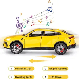 arthasya 1:24 Urus Metal Pull Back Diecast Car Pull Back Car image 2