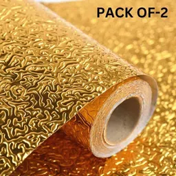 shreeji sqaure Vinyl Abstract Gold Wallpaper-picture-13