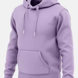 Men Full Sleeve Solid Hooded Sweatshirt-image-0