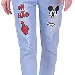 stylokat Women Jogger Fit Mid Rise Dark Blue Jeans image 1