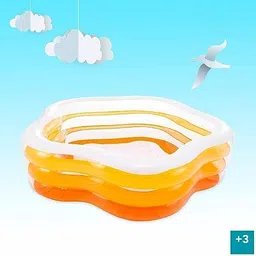 tinytales Summer Pentagonal Pool (IND*44) ( 73" L x 71" W x 21" H ) With Pump Inflatable Swimming Pool-picture-27