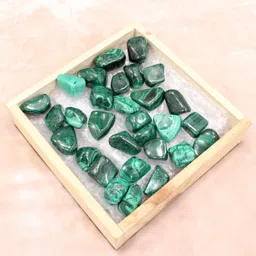 maureen Natural Malachite Healing Crystal Raw Rought Tumble Stone Regular Asymmetrical Crystal Stone image 2