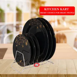 kitchen kart Plate Kitchen Rack Plate Rack for Kitchen – Space Saving Dish Drying Stand,KK Steel image 4