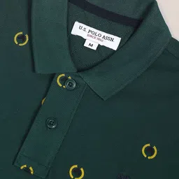 U.S. Polo Assn. Men Pure Cotton Heritage Print Polo T-Shirt image 2