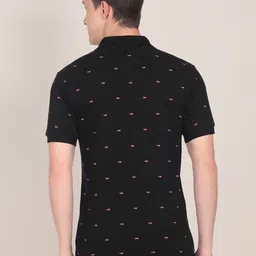 U.S. Polo Assn. Men Flag Print Polo Collar Cotton T-shirt image 5